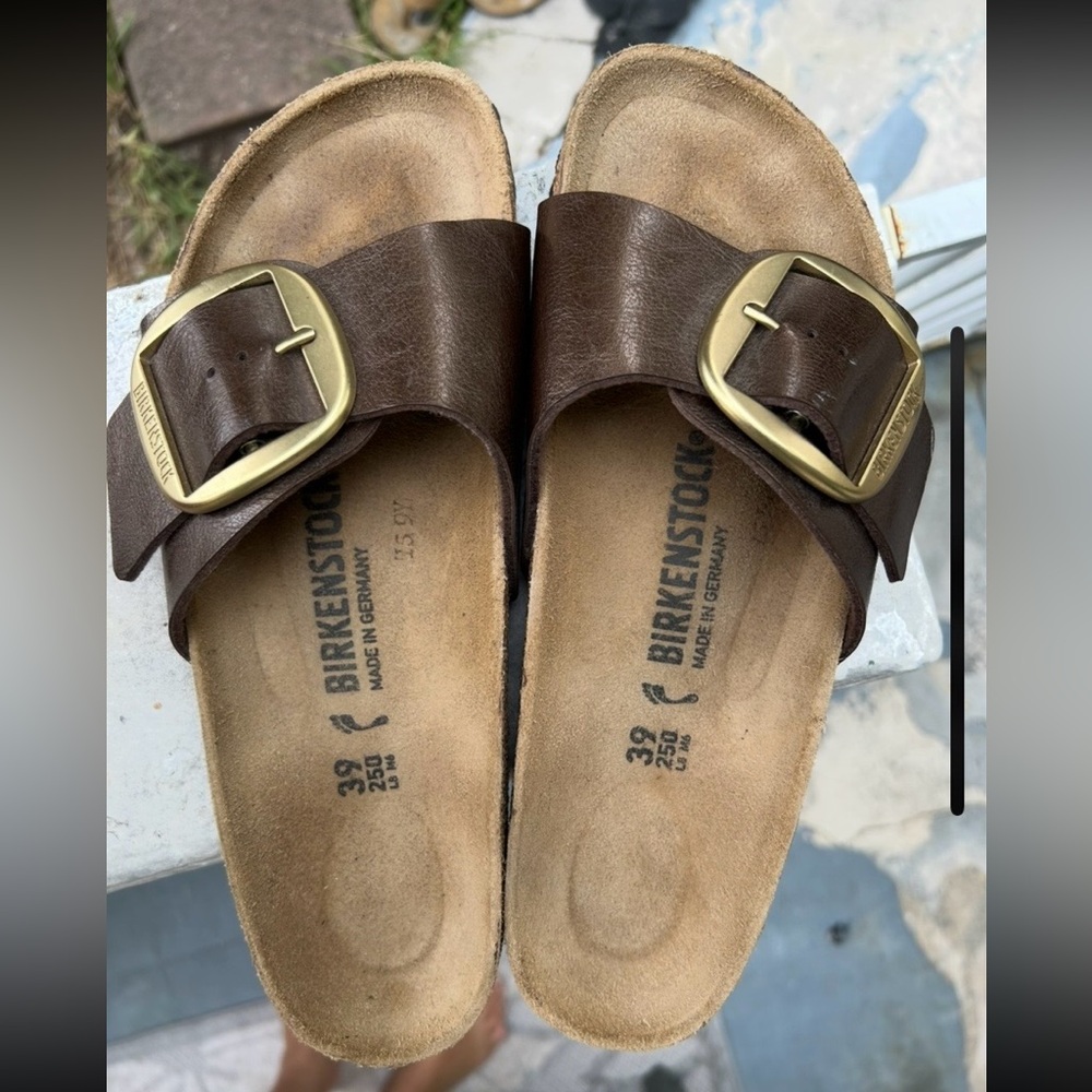 Birkenstock Big Buckle Madrid Graceful Toffee 39 Free People Anthropologie